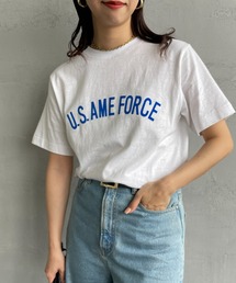 【WEB限定】[Americana/アメリカーナ] カレッジロゴプリントTシャツ