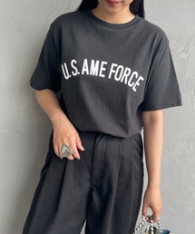 【WEB限定】[Americana/アメリカーナ] カレッジロゴプリントTシャツ