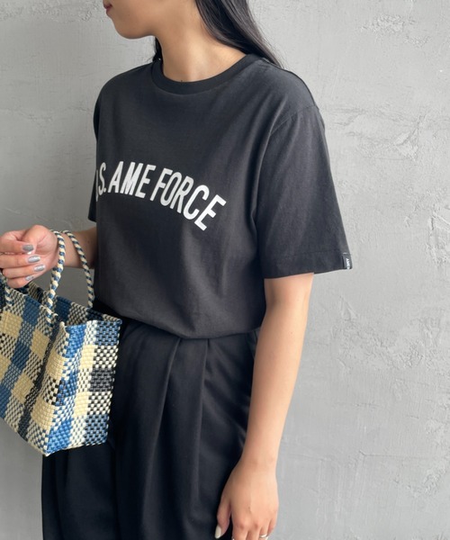 【AMERICANA/アメリカーナ】 MESSAGE Tシャツ(NAVY) AMERICANA/アメリカーナ】 MESSAGE Tシャツ(NAVY)（Tシャツ