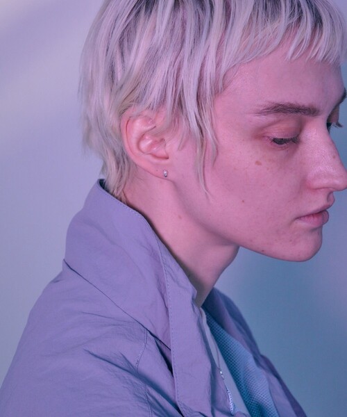 and cloud(アンドクラウド)の「Minimum Pearl Pierce/Single(ピアス(片耳用)・レディース・ブラック/シルバー/イエローゴールド・FREE)」の5枚目の写真