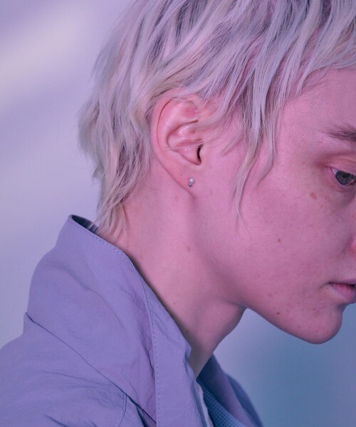 and cloud(アンドクラウド)の「Minimum Pearl Pierce/Single(ピアス(片耳用)・レディース・ブラック/シルバー/イエローゴールド・FREE)」の6枚目の写真