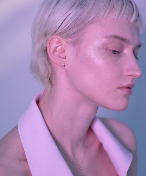 and cloud(アンドクラウド)の「Minimum Pearl Pierce/Single(ピアス(片耳用)・レディース・ブラック/シルバー/イエローゴールド・FREE)」の14枚目の写真