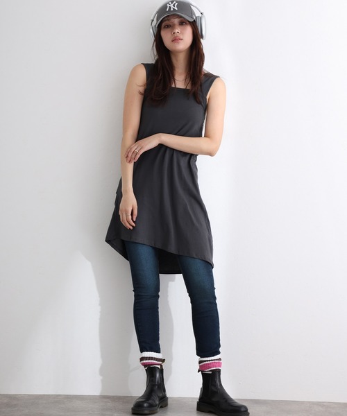 ElegChic(エレグシック)の「紐付き ウエストゴム デニムパンツ(デニムパンツ・レディース・ネイビー系/ブルー/ネイビー・M/L/XL/4L/3L)」の11枚目の写真