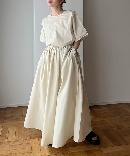 KBF（ケイビーエフ）の「セパレートワンピース（ワンピース・レディース・オレンジ系その他/チャコールグレー/アイボリー・ONE）」の4枚目の写真