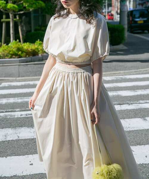 KBF（ケイビーエフ）の「セパレートワンピース（ワンピース・レディース・オレンジ系その他/チャコールグレー/アイボリー・ONE）」の7枚目の写真