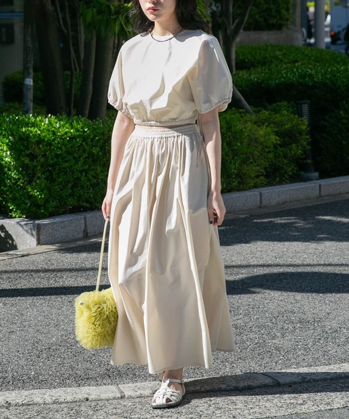 KBF（ケイビーエフ）の「セパレートワンピース（ワンピース・レディース・オレンジ系その他/チャコールグレー/アイボリー・ONE）」の8枚目の写真