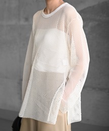 Marient | メッシュオーバーTEE(Tシャツ/カットソー)