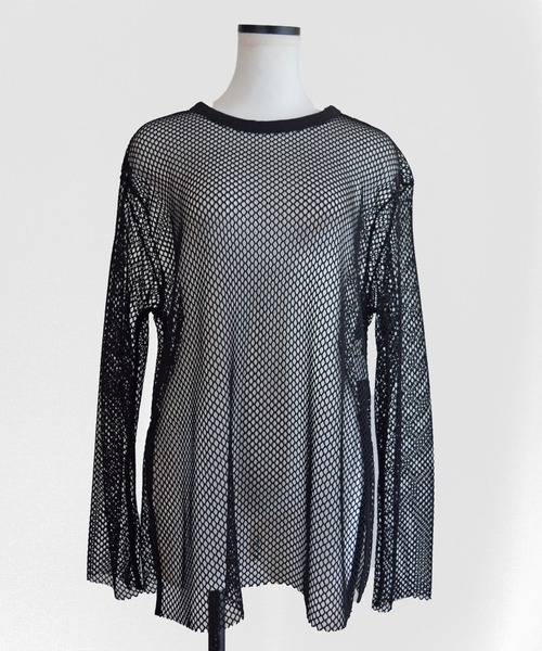 Marient（マリエント）の「メッシュオーバーTEE（Tシャツ/カットソー・レディース・アイボリー/ブラック・FREE）」の21枚目の写真