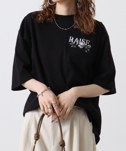 RE730(アールイーセブンサーティー)の「RE730 オーバーサイズTシャツ ベア/ダメージ/刺繍/バックプリント/ワイドシルエット(Tシャツ/カットソー・メンズ・ブラック系3/ブラック系2/ブラック系1/ブルー系4/ブルー系3/ブルー系1/ホワイト系1/ホワイト系4/ホワイト系3/ホワイト系2/ブラック系4/グレー系3/ブラック/ホワイト・L/M/XL)」の7枚目の写真