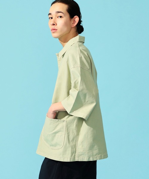 【セール】リネン混 LOCO/ロコ ハーフスリーブシャツ（カバーオール）｜Lee（リー）