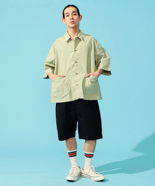 【セール】リネン混 LOCO/ロコ ハーフスリーブシャツ（カバーオール）｜Lee（リー）