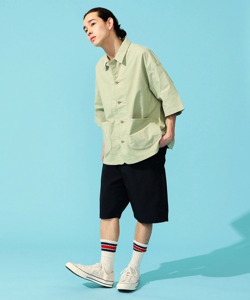 【セール】リネン混 LOCO/ロコ ハーフスリーブシャツ（カバーオール）｜Lee（リー）