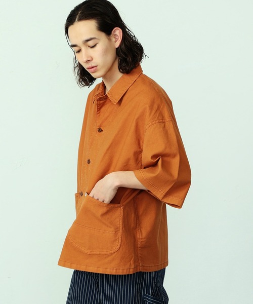 【セール】リネン混 LOCO/ロコ ハーフスリーブシャツ（カバーオール）｜Lee（リー）