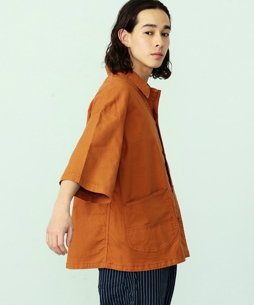 【セール】リネン混 LOCO/ロコ ハーフスリーブシャツ（カバーオール）｜Lee（リー）