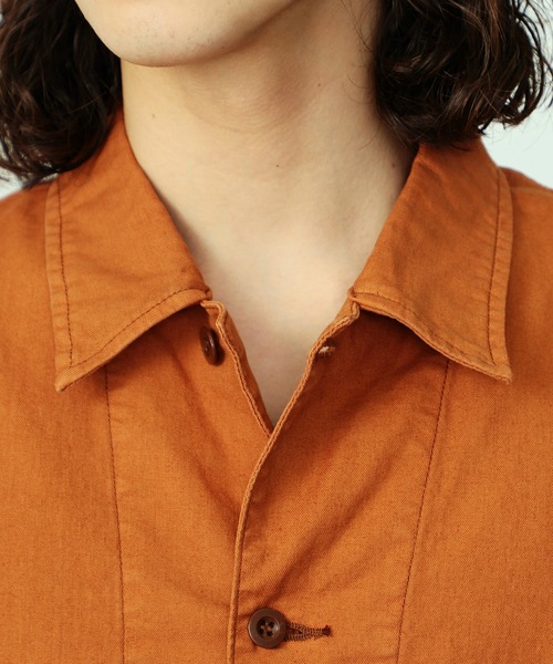 【セール】リネン混 LOCO/ロコ ハーフスリーブシャツ（カバーオール）｜Lee（リー）