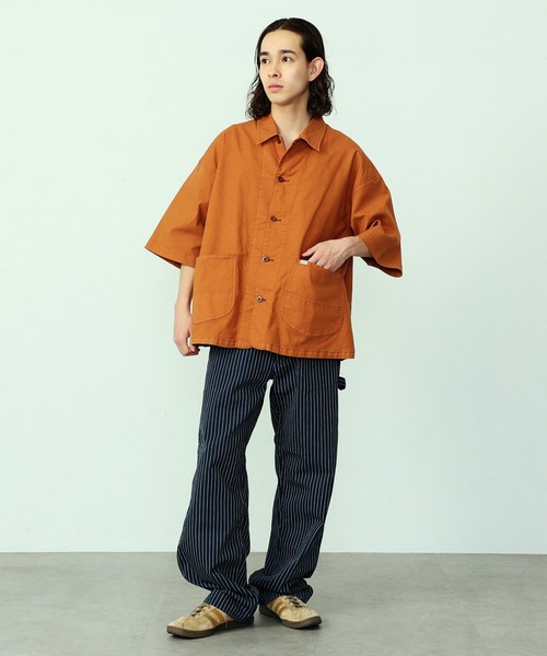 【セール】リネン混 LOCO/ロコ ハーフスリーブシャツ（カバーオール）｜Lee（リー）