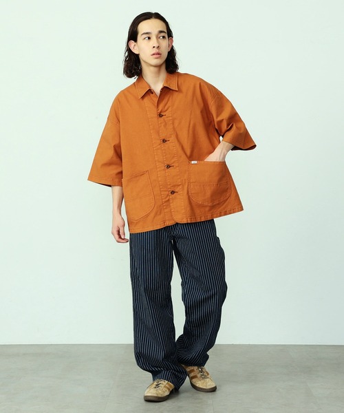 【セール】リネン混 LOCO/ロコ ハーフスリーブシャツ（カバーオール）｜Lee（リー）