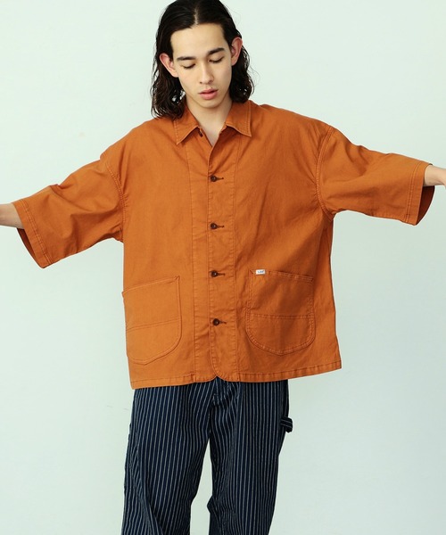 【セール】リネン混 LOCO/ロコ ハーフスリーブシャツ（カバーオール）｜Lee（リー）