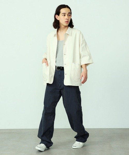 【セール】リネン混 LOCO/ロコ ハーフスリーブシャツ（カバーオール）｜Lee（リー）