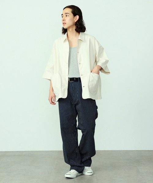 【セール】リネン混 LOCO/ロコ ハーフスリーブシャツ（カバーオール）｜Lee（リー）