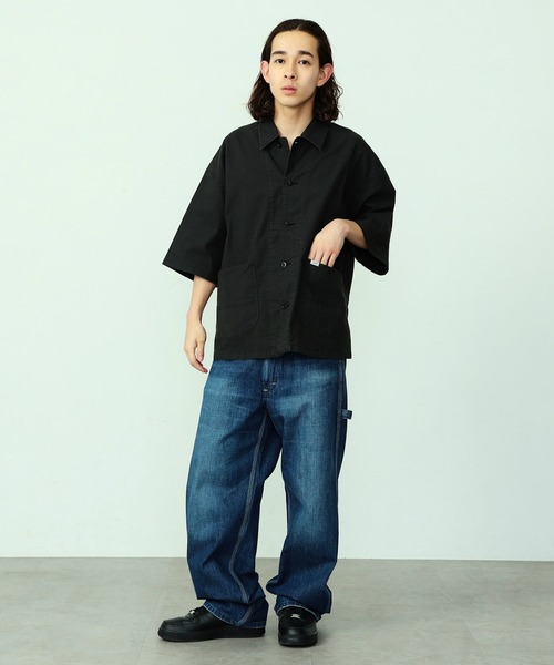 【セール】リネン混 LOCO/ロコ ハーフスリーブシャツ（カバーオール）｜Lee（リー）