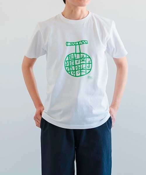 DO Original(ドー オリジナル)の「果実のTシャツ(Tシャツ/カットソー・レディース・ホワイト/サックスブルー・MEDIUM)」の1枚目の写真
