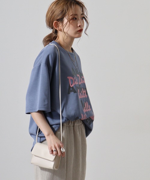FUNALIVE(ファンアライブ)の「ダンボールニット ロゴプリント クルーネック Tシャツ(Tシャツ/カットソー・メンズ・ブラック/サックスブルー/ホワイト・L/M/XL)」の18枚目の写真