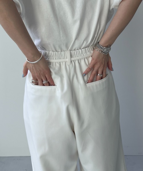 wee9s(ウィークス)の「【ロープベルトセット】BUDDY SLACKS PANTS / バディスラックスパンツ(スラックス・レディース・ブラック/アイボリー/ネイビー/グレー・size2/size1)」の14枚目の写真