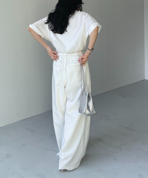 wee9s(ウィークス)の「【ロープベルトセット】BUDDY SLACKS PANTS / バディスラックスパンツ(スラックス・レディース・ブラック/アイボリー/ネイビー/グレー・size2/size1)」の15枚目の写真