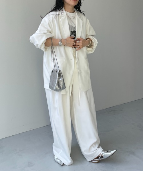 wee9s(ウィークス)の「【ロープベルトセット】BUDDY SLACKS PANTS / バディスラックスパンツ(スラックス・レディース・ブラック/アイボリー/ネイビー/グレー・size2/size1)」の17枚目の写真