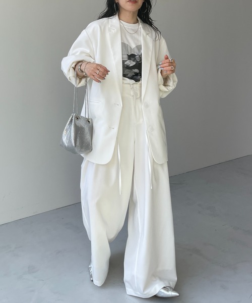 wee9s(ウィークス)の「【ロープベルトセット】BUDDY SLACKS PANTS / バディスラックスパンツ(スラックス・レディース・ブラック/アイボリー/ネイビー/グレー・size2/size1)」の19枚目の写真