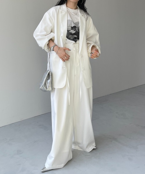 wee9s(ウィークス)の「【ロープベルトセット】BUDDY SLACKS PANTS / バディスラックスパンツ(スラックス・レディース・ブラック/アイボリー/ネイビー/グレー・size2/size1)」の20枚目の写真