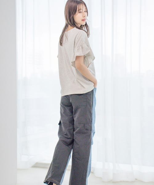Jayro(ジャイロ)の「切替デニムパンツ(デニムパンツ・レディース・ブラック・FREE)」の16枚目の写真