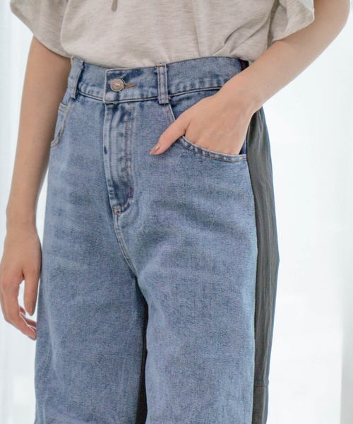 Jayro(ジャイロ)の「切替デニムパンツ(デニムパンツ・レディース・ブラック・FREE)」の11枚目の写真