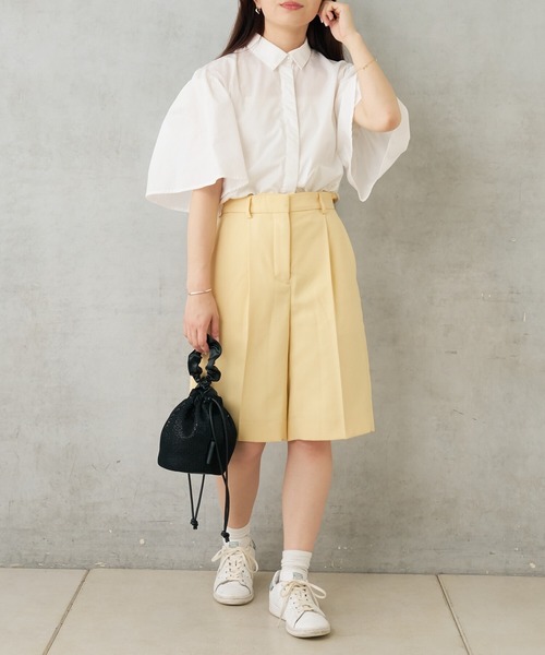 Actually（アクチュアリー）の「スパンコールメッシュミニ巾着バッグ（トートバッグ・レディース・アイボリー/ブラック/シルバー・0）」の4枚目の写真