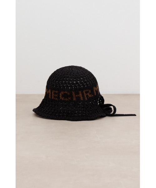 AZUL by moussy（アズールバイマウジー）の「オープンワークニッティングロゴハット（キャップ・レディース・ブラック/ライトベージュ・FREE）」の16枚目の写真