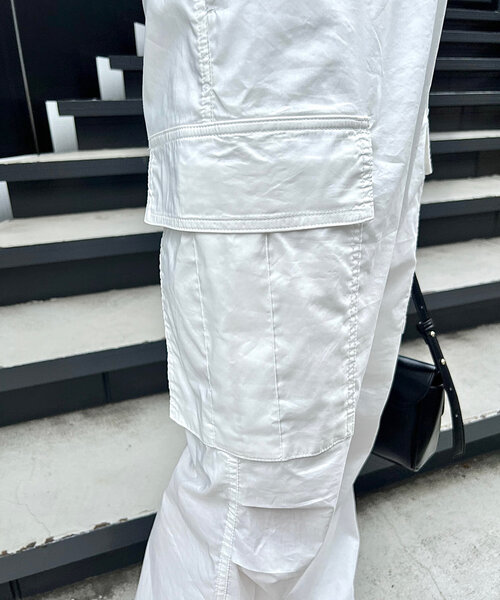 mline（エムライン）の「[mline]ミリタリーカーゴスカート（スカート・レディース・ブラック/カーキ/オフホワイト/チャコールグレー・1/2）」の13枚目の写真