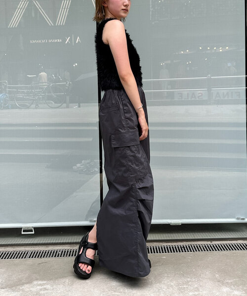 mline（エムライン）の「[mline]ミリタリーカーゴスカート（スカート・レディース・ブラック/カーキ/オフホワイト/チャコールグレー・1/2）」の19枚目の写真