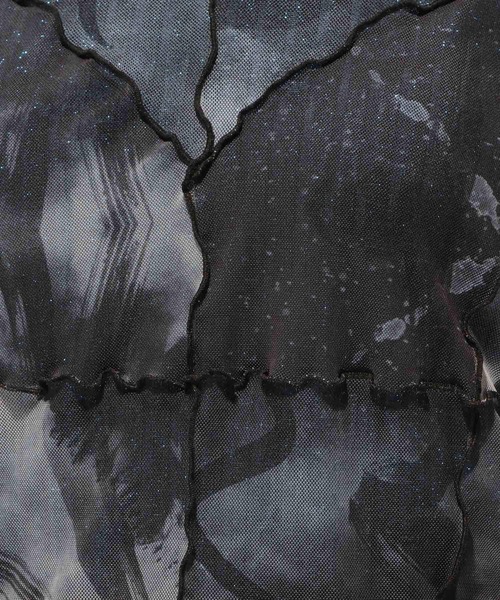 HARE（ハレ）の「【万美＆CHiNPAN×HARE】2WAYキリカエシアートップス（Tシャツ/カットソー・レディース・ブラック/ホワイト・FREE）」の12枚目の写真