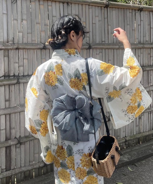 お任せ兵児帯つき◆大人ゆかた◆涼し桜蔦柄◆どなたでもお似合いになる 楽天市場】【クーポンで最大10％OFF！8月3日1:59まで】 お急ぎOK