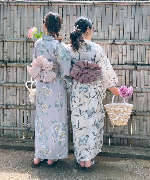 ◎アソート花柄浴衣 兵児帯 2点セット【ZOZOTOWN限定アイテム