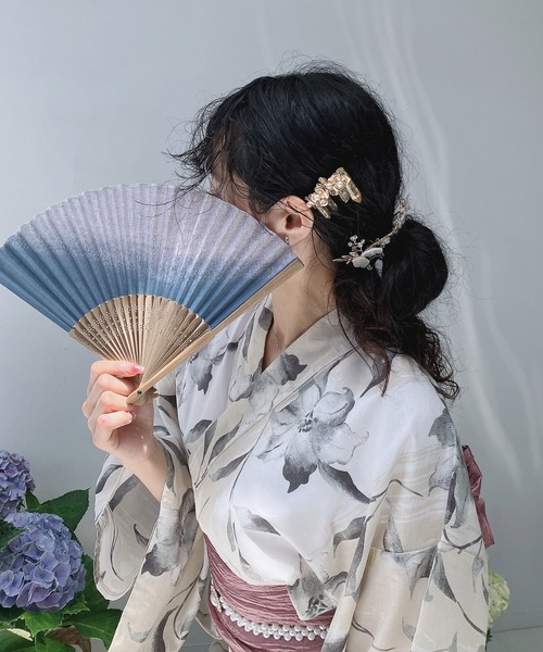 AS KNOW AS plus（アズノゥアズプラス）の「◎アソート花柄浴衣  兵児帯  2点セット【ZOZOTOWN限定アイテム】（浴衣・レディース・ライトグレー系/ホワイト系/アイボリー系/レッド系1/イエロー系1/ブルー系1・FREE）」の22枚目の写真