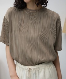 ソリッドテクスチャーTシャツ