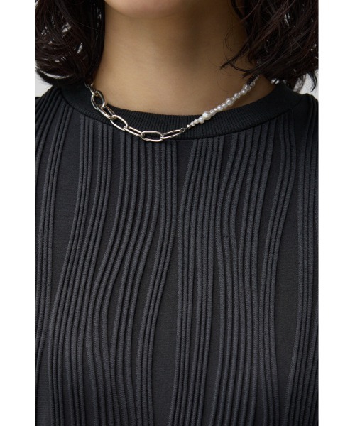 AZUL by moussy(アズールバイマウジー)の「ソリッドテクスチャーTシャツ(Tシャツ/カットソー・レディース・ブラック/オフホワイト/ダークオレンジ/ダークベージュ・SMALL/MEDIUM)」の12枚目の写真