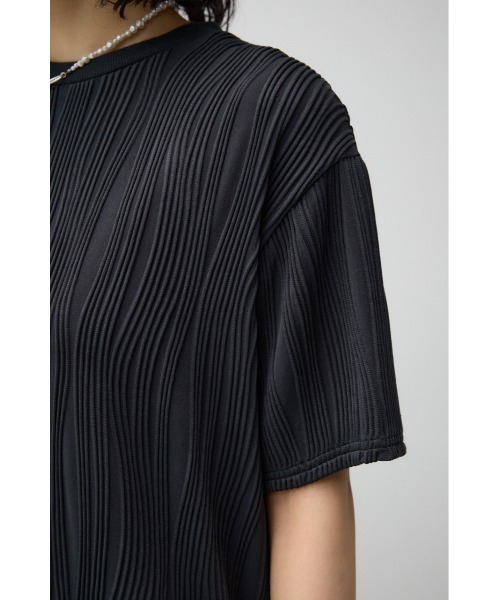 AZUL by moussy(アズールバイマウジー)の「ソリッドテクスチャーTシャツ(Tシャツ/カットソー・レディース・ブラック/オフホワイト/ダークオレンジ/ダークベージュ・SMALL/MEDIUM)」の13枚目の写真