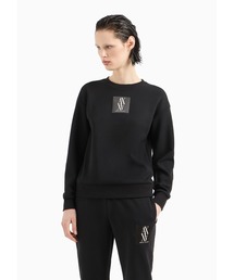 ARMANI EXCHANGE | 【A|X アルマーニ エクスチェンジ】モノグラムロゴパッチ　クルーネックスウェットプルオーバー(スウェット)