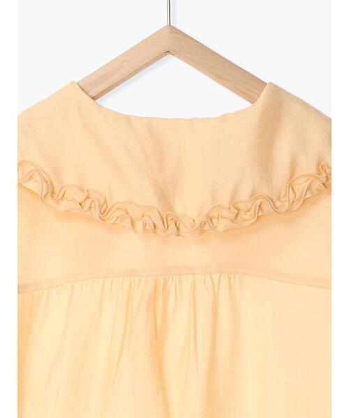 ehka sopo（エヘカソポ）の「シアービッグ襟ブラウス（シャツ/ブラウス・レディース・ブラック/オフホワイト/イエロー/ミント・F）」の5枚目の写真