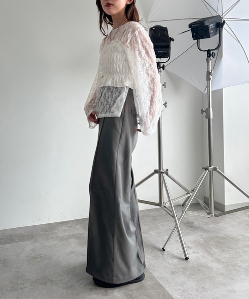 apres jour mignon(アプレジュールミニョン)の「ラメシアーレーストップス×ビスチェセット【ZOZOTOWN限定アイテム】(Tシャツ/カットソー・レディース・ピンク/レッド/オフホワイト/ブラック系その他/ブラック・フリー/X-LARGE)」の11枚目の写真