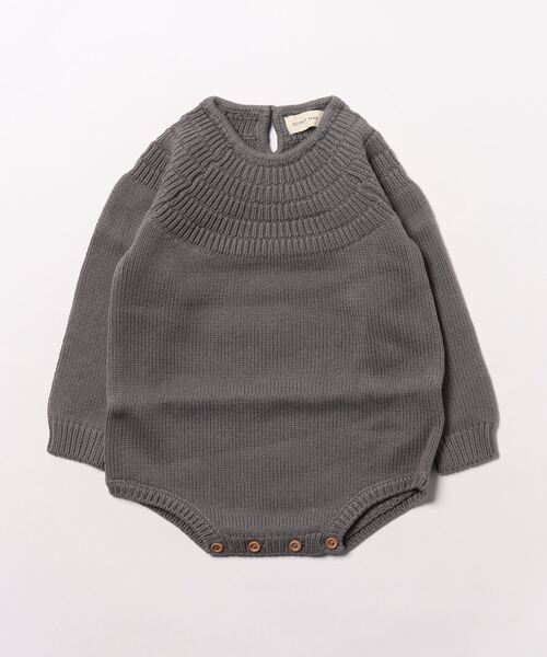 【セール】【Bs】【it】【Quincy Mae】KNIT DALIA ROMPER | DARK SEA（その他ベビー用品）｜ARCHIVER（アーカイバ）