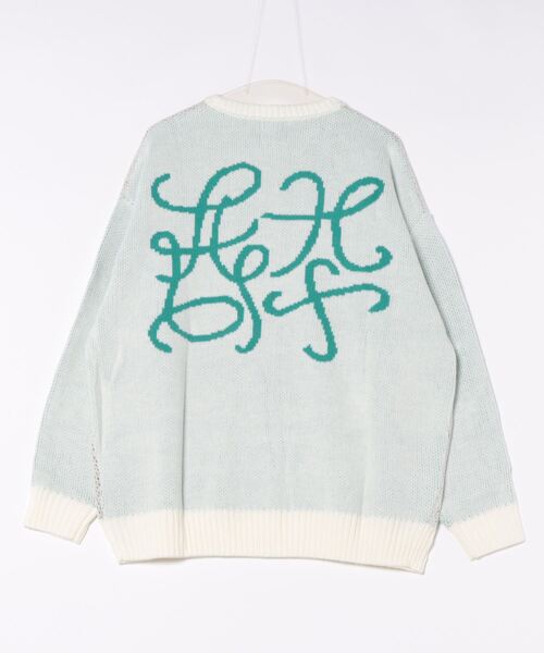 ＪＵＧＬＡＮＳ（ユグランス）の「【YOIDORE/ヨイドレ】BEER クルーネックニット（ニット/セーター・メンズ・ホワイト/ブラック・L/XL）」の3枚目の写真